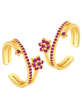 Refined CZ Toe Rings | Elegant Stone Jewellery by Peora

