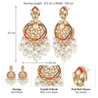 Graceful Heritage Crystal Pearl Earrings - Multi-White