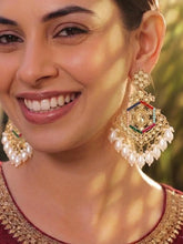 Peora Pearl Cascade Earrings - Multi colour