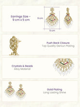 Peora Pearl Cascade Earrings - Multi colour