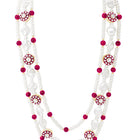 Gold Plated Pearl Heirloom Groom Necklace Rani Pink