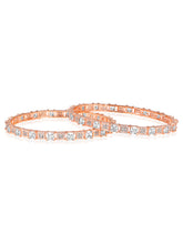 Gleaming CZ-Studded Bangles