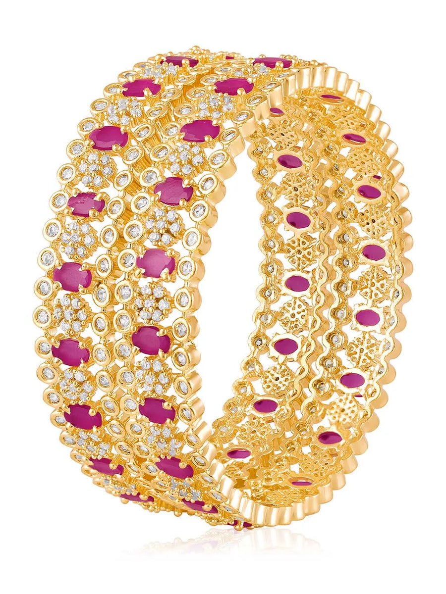 Stone Bangles Set – Elegant Fashion Jewellery by Peora

