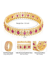 Stone Bangles Set – Elegant Fashion Jewellery by Peora

