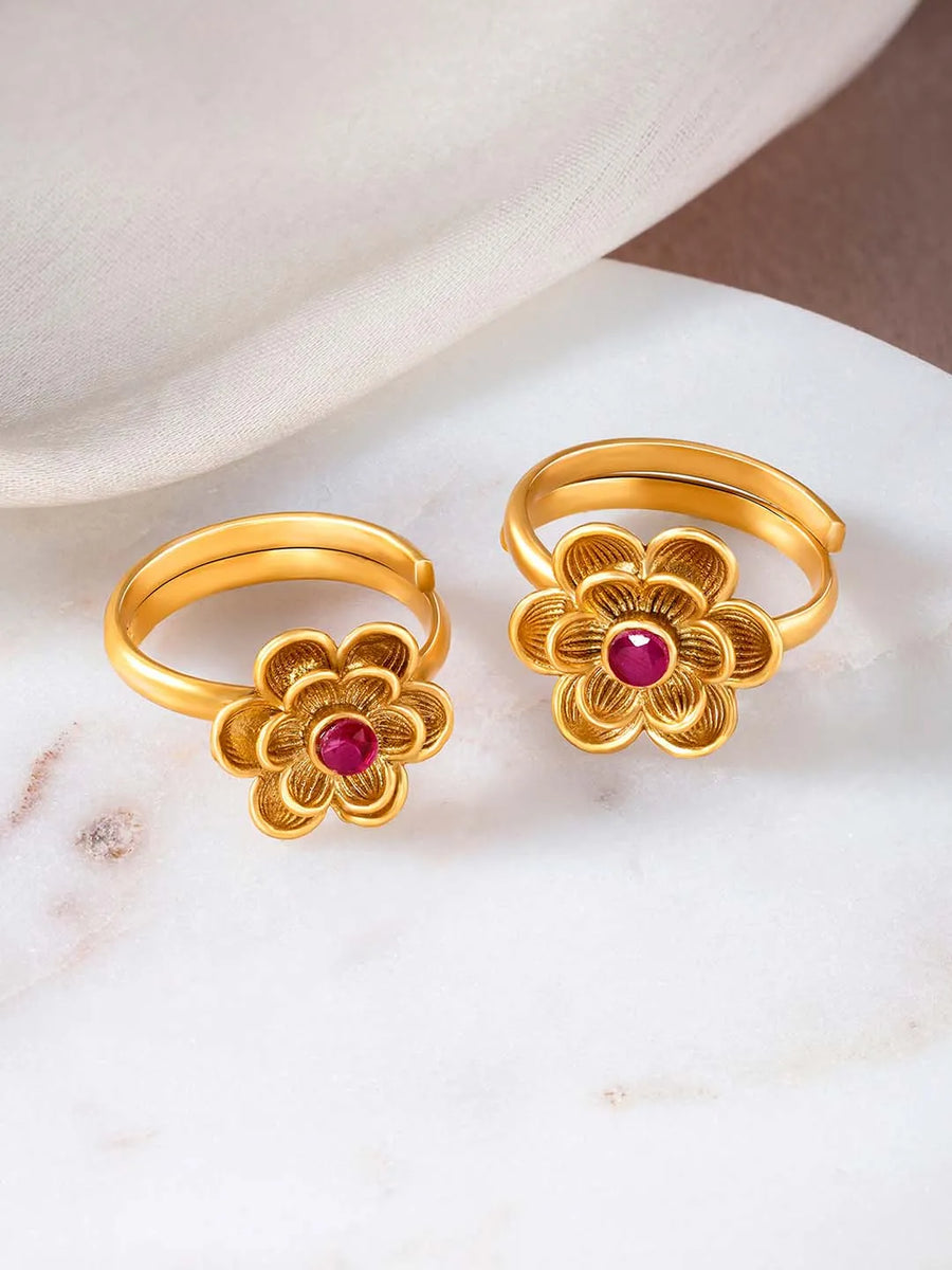 Sparkling Toe Rings for Women | Stylish Foot Jewellery by Peora

