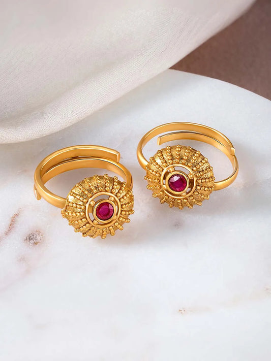 CZ Toe Rings by Peora | Sparkling Elegance for Every Step