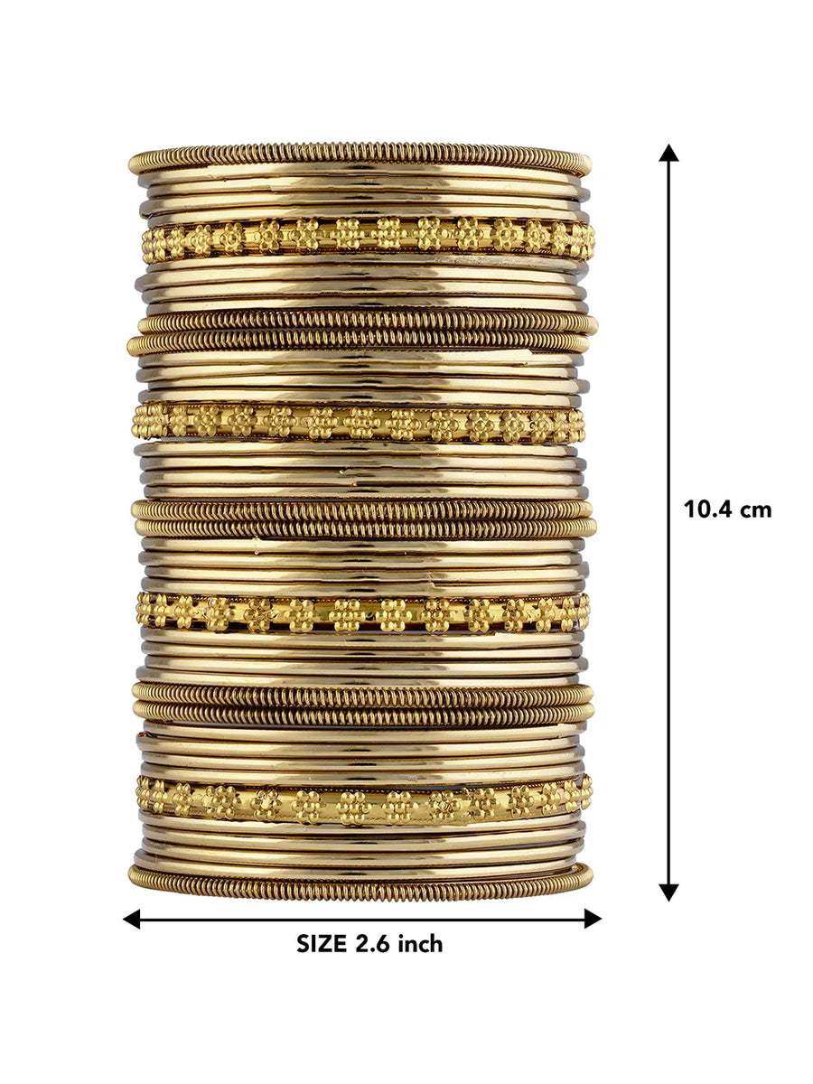Stylish Boho Oxidized Bangle Set