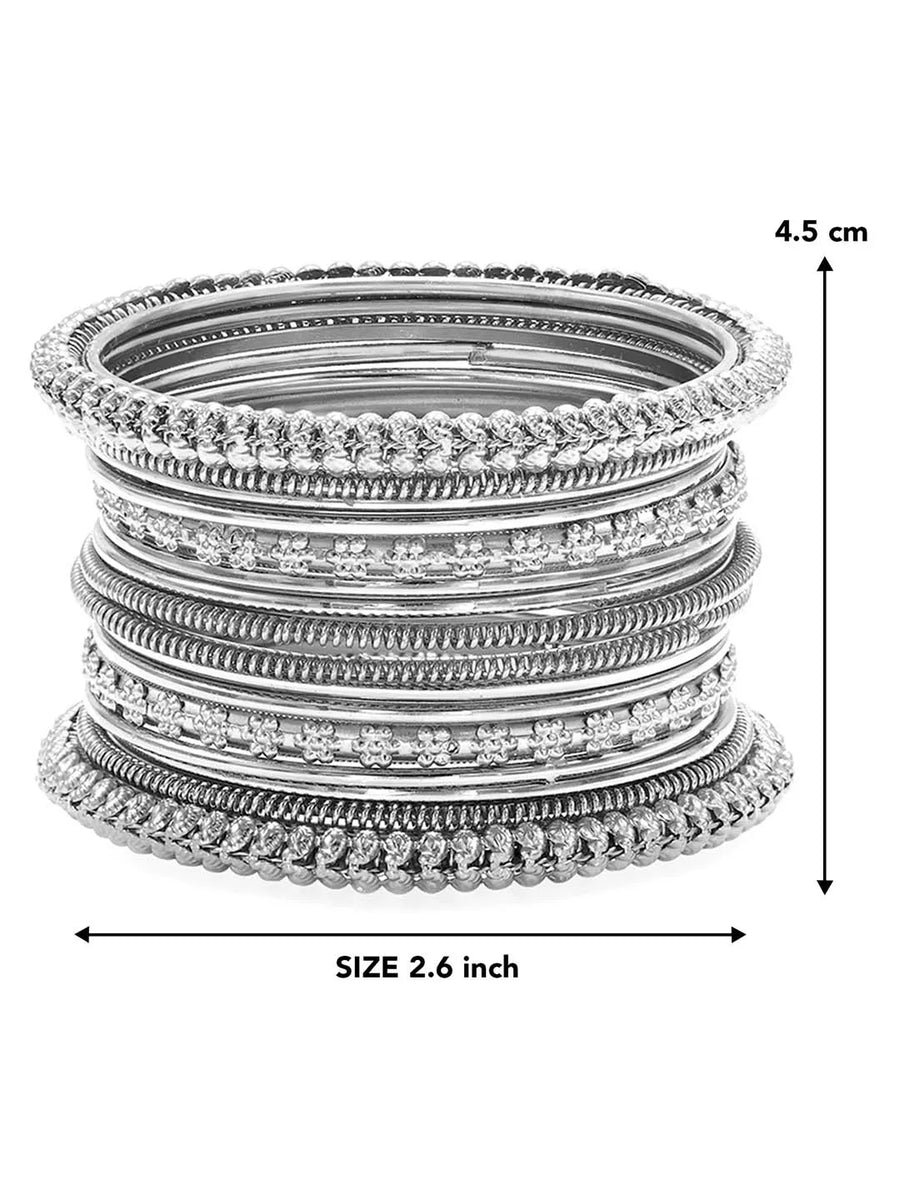 Classic Beauty Oxidized Bangle Set