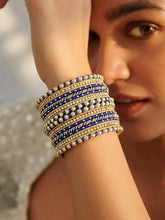 Peora Blue Traditional Bridal Bangle Set
