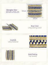 Peora Blue Traditional Bridal Bangle Set