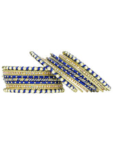 Peora Blue Traditional Bridal Bangle Set