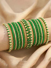 Peora Green Traditional Bridal Bangle Set