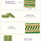 Peora Green Traditional Bridal Bangle Set