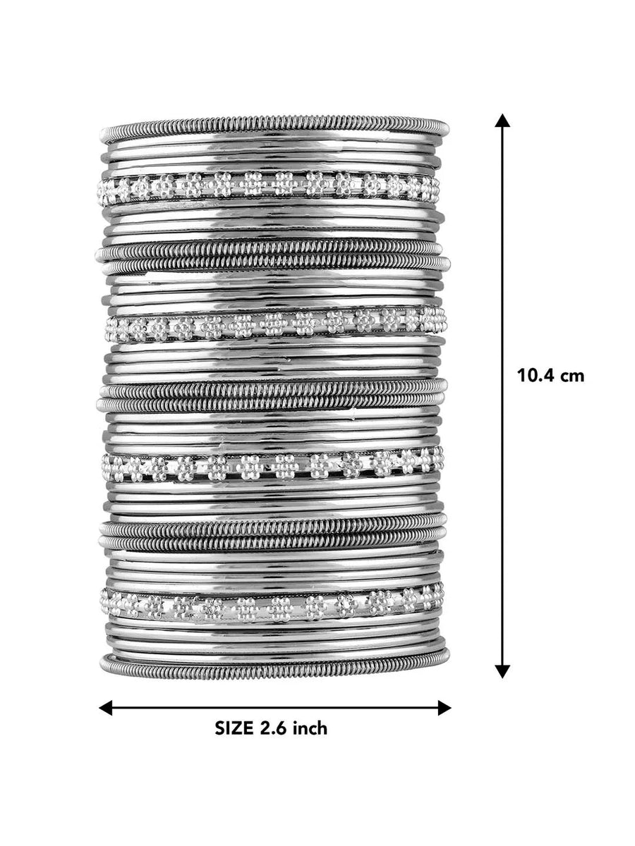 Oxidized Bangle Set by Peora – Vintage Charm with Modern Style