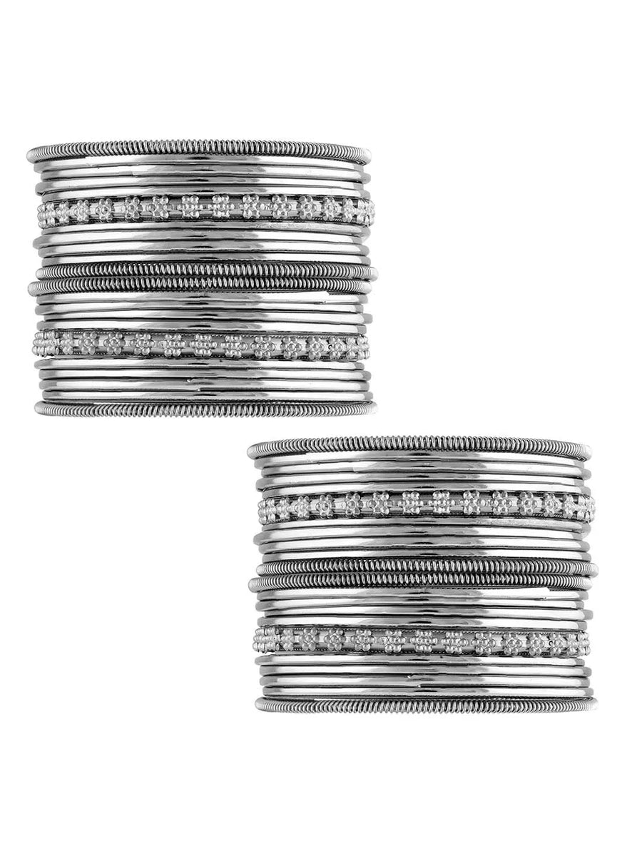 Oxidized Bangle Set by Peora – Vintage Charm with Modern Style