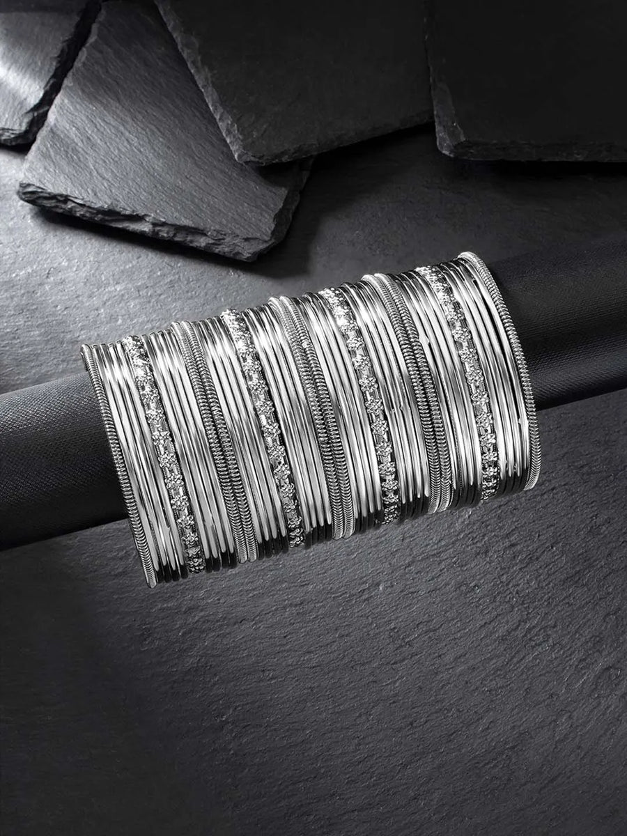 Oxidized Bangle Set by Peora – Vintage Charm with Modern Style