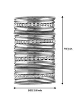 Stylish Boho Oxidized Bangle Set