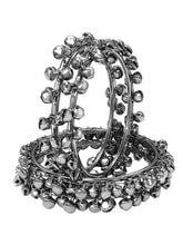 Peora Oxidised Ghungroo Bangle - Black