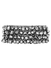 Peora Oxidised Ghungroo Bangle - Black
