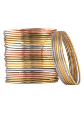 Timeless Style Oxidized Golden & Multicolour Bangle Set