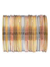 Timeless Style Oxidized Golden & Multicolour Bangle Set