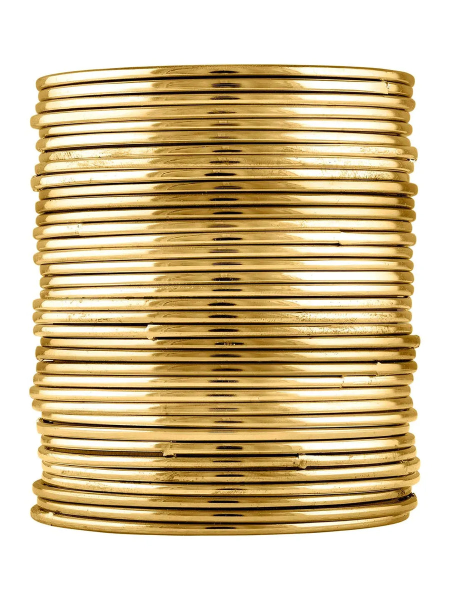 Eternal Beauty Oxidised Bangles - Gold