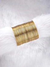 Eternal Beauty Oxidised Bangles - Gold