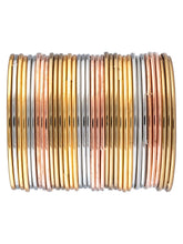 Timeless Style Oxidized Golden & Multicolour Bangle Set