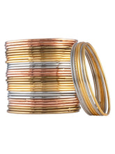 Timeless Style Oxidized Golden & Multicolour Bangle Set