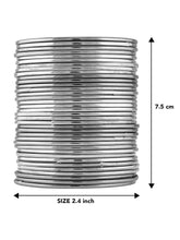 Eternal Beauty Oxidised Bangles - Silver