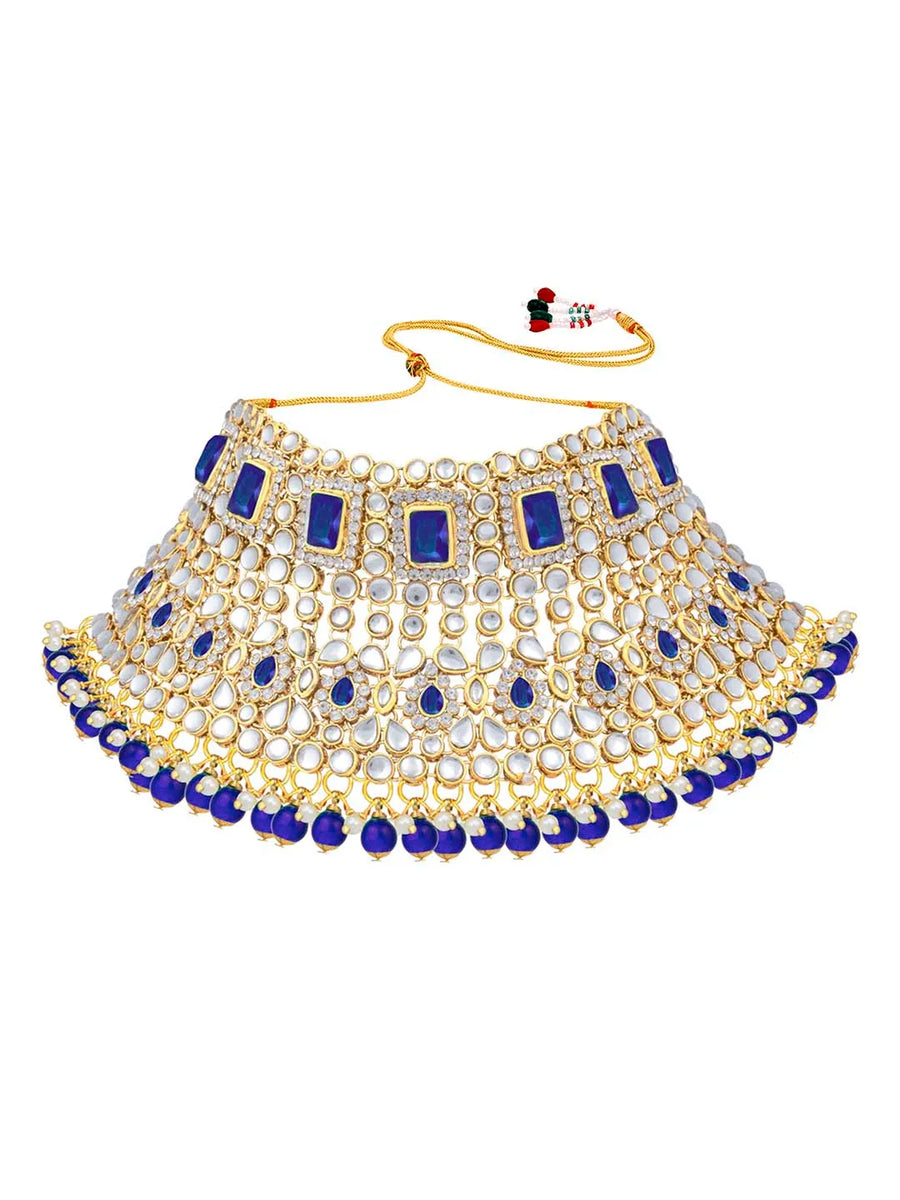 Rosa Regalia Bridal Jewellery Ensemble - Blue