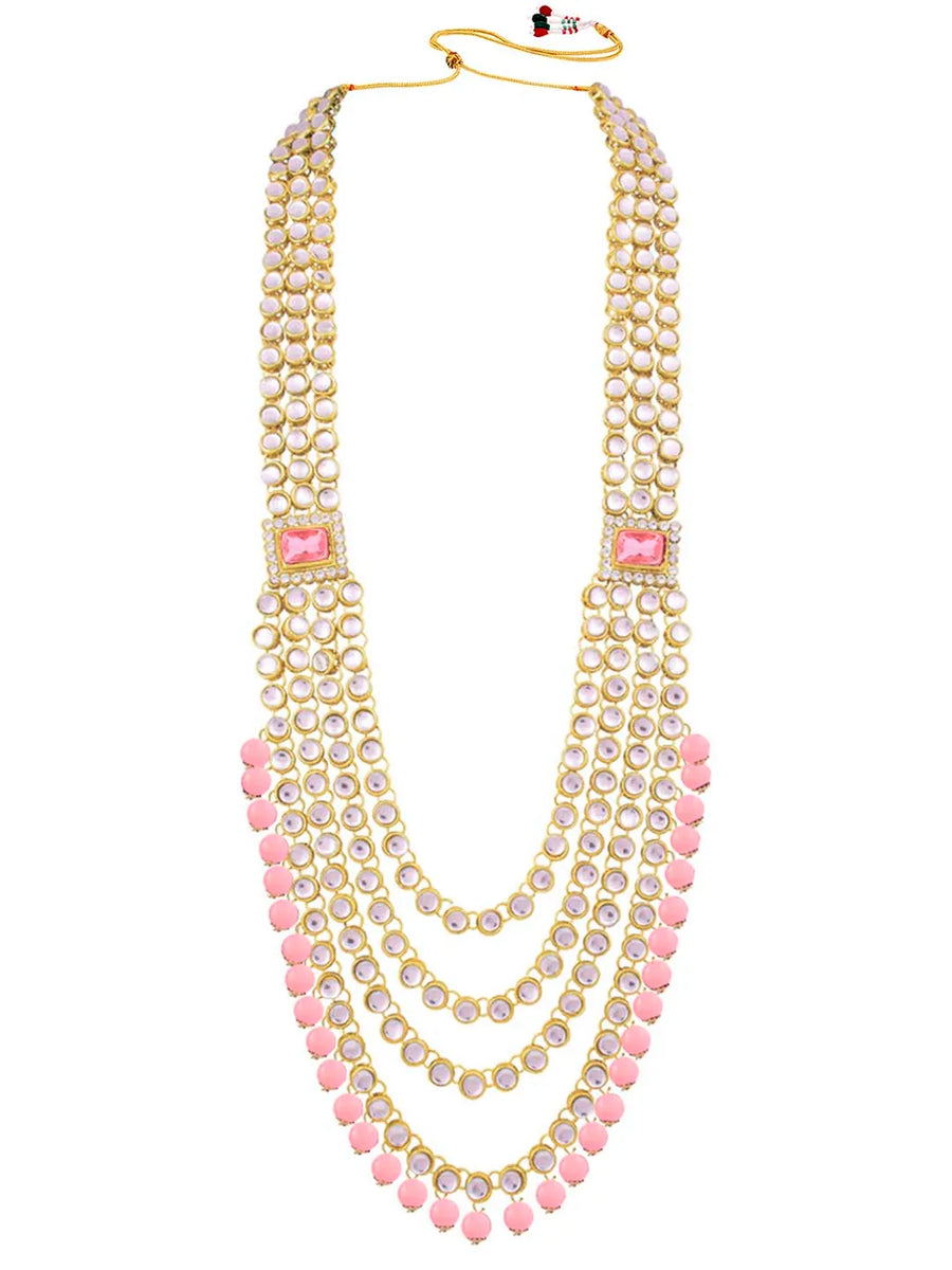 Rosa Regalia Bridal Jewellery Ensemble - Pink