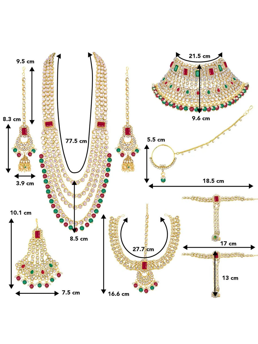 Bridal Jewellery Ensemble by Peora | Graceful Elegance for Brides