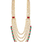 Rosa Regalia Bridal Jewellery Ensemble - Red Green