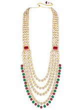 Rosa Regalia Bridal Jewellery Ensemble - Red Green
