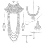 Rosa Regalia Bridal Jewellery Ensemble - Rhodium White