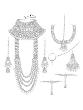 Rosa Regalia Bridal Jewellery Ensemble - Rhodium White