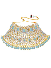 Rosa Regalia Bridal Jewellery Ensemble - Sky Blue