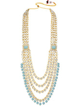Rosa Regalia Bridal Jewellery Ensemble - Sky Blue
