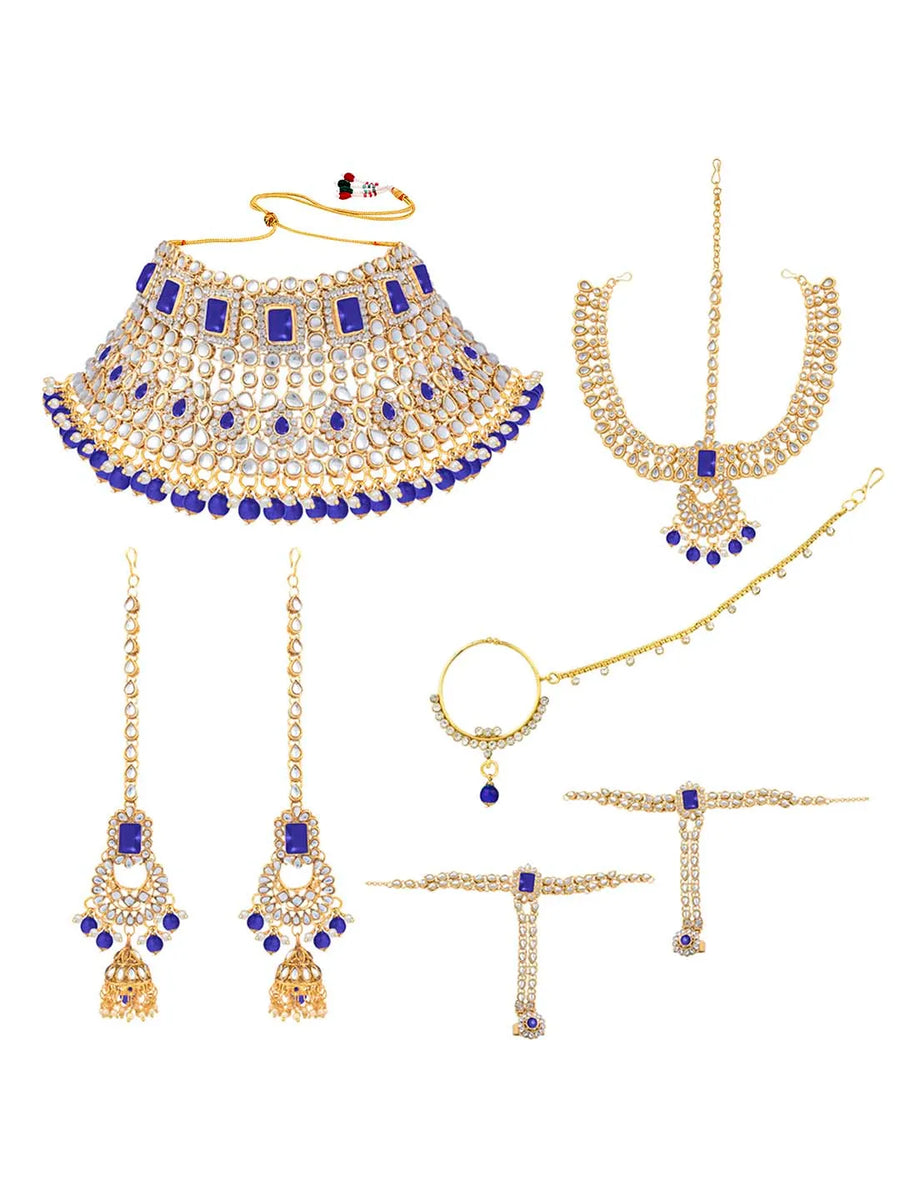 Celestial Charm A Starry Bridal Set - Blue