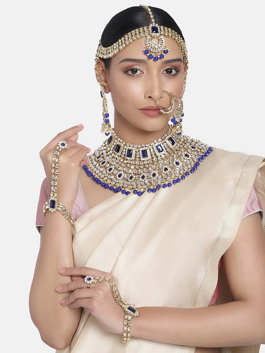 Celestial Charm A Starry Bridal Set - Blue