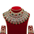 Celestial Charm A Starry Bridal Set - Red & Green