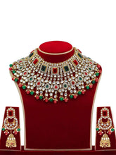 Celestial Charm A Starry Bridal Set - Red & Green