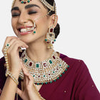 Celestial Charm A Starry Bridal Set - Red & Green