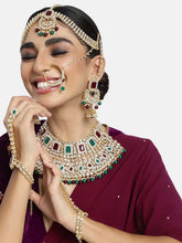 Celestial Charm A Starry Bridal Set - Red & Green