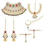 Celestial Charm A Starry Bridal Set - Red & Green