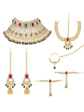 Celestial Charm A Starry Bridal Set - Red & Green