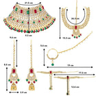 Celestial Charm A Starry Bridal Set - Red & Green