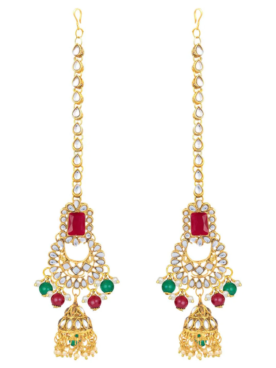 Celestial Charm A Starry Bridal Set - Red & Green