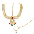 Celestial Charm A Starry Bridal Set - Red & Green